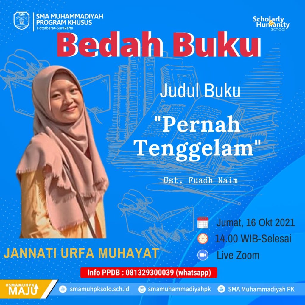 Dorong Siswa Untuk Memiliki Cakrawala Berpikir Yang Luas, SMA Muhammadiyah PK Adakan Bedah Buku