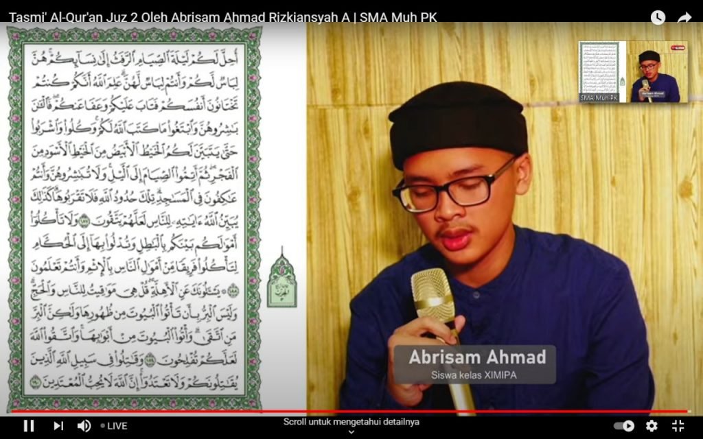 Tahfidz Plus, Rumah Bakat Bagi Siswa Penghafal Al-Qur’an di SMA Muhammadiyah PK