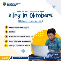 Ukur Kemampuan Siswa, SMA Muh PK Gelar Try- In