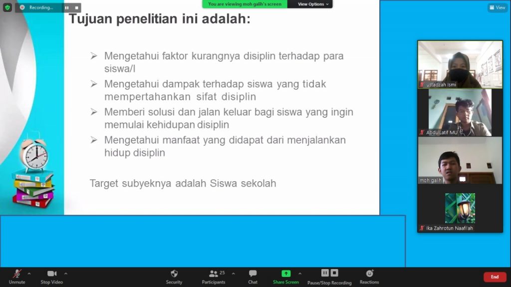 Siswa SMA Muh PK Mengulas Disiplin Dalam Perspektif Remaja
