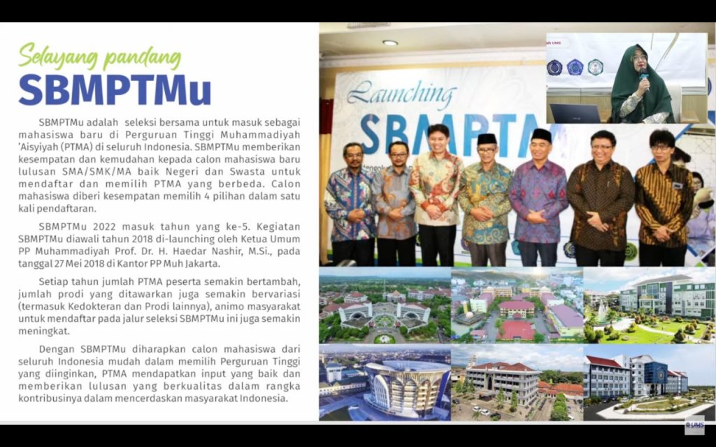 Webinar SBMPTMu tema Eksplorasi Diri : Gali Potensi, Temukan Strategi Jitu Pilih Jurusan di Perguruan Tinggi