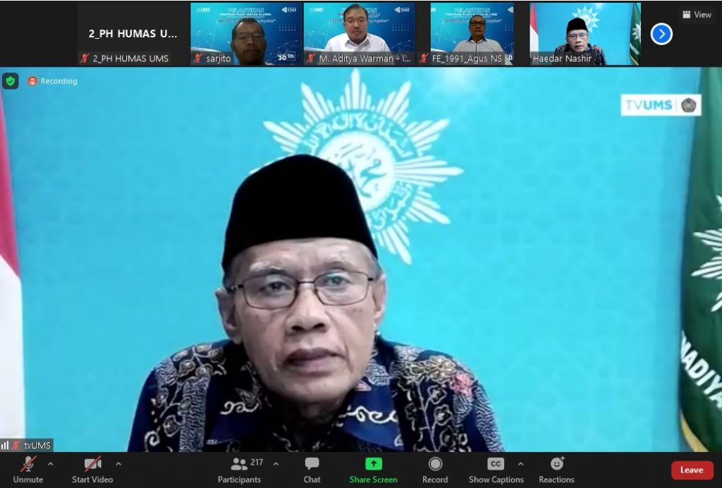 Haedar Nashir : “IKA UMS Harus Jadi Pelopor Islam Berkemajuan”