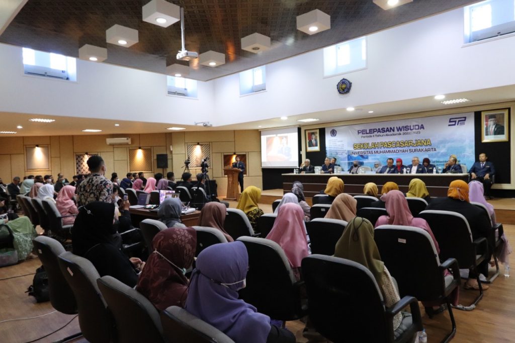 112 Calon Wisudawan Ikuti Pelepasan Wisuda Pascasarjana UMS Periode II