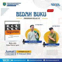 Buku Forgiveness Therapy ‘Maafkanlah” Dikaji Siswa SMA