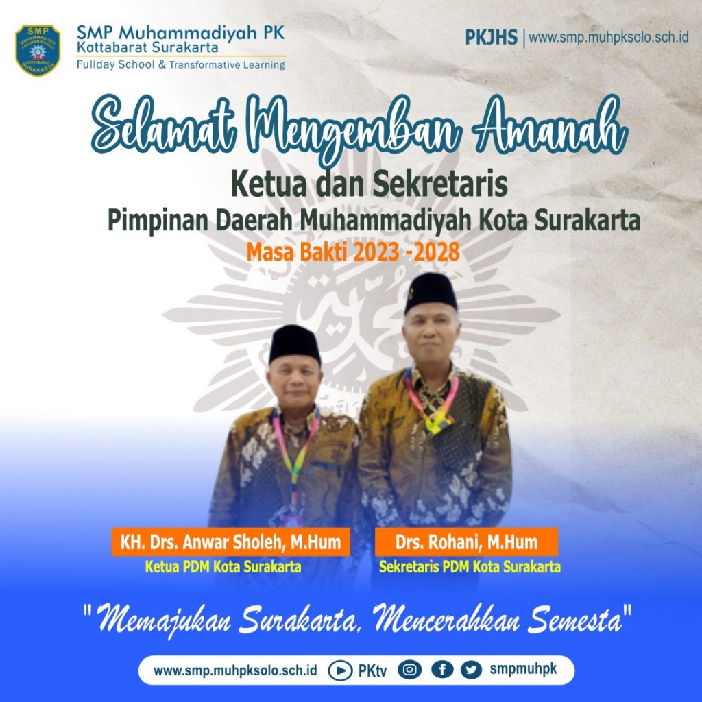 Resmi, Kiai Anwar Sholeh dan Rohani Pimpin PDM Surakarta
