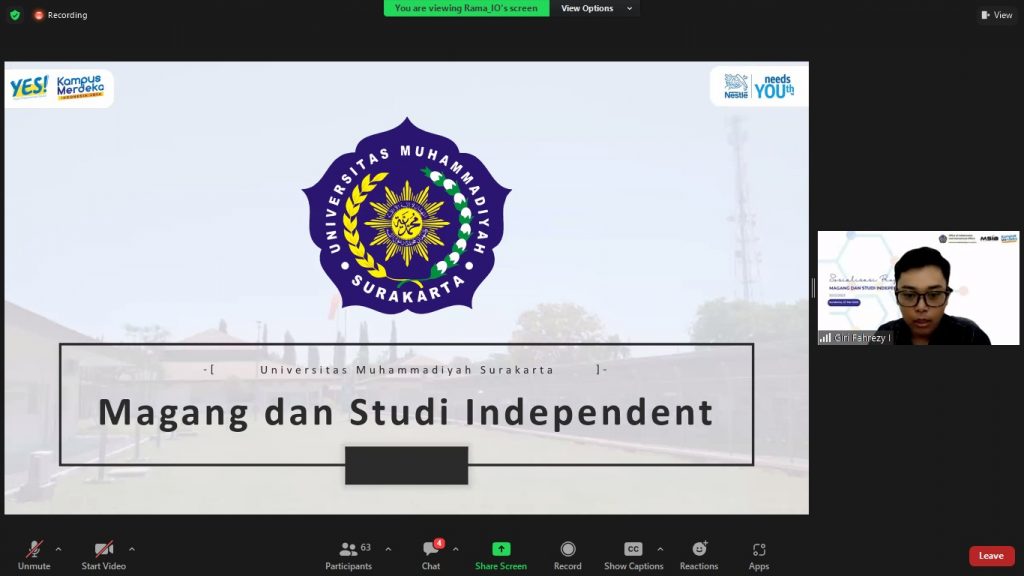 Sosialisasi MSIB, BKUI UMS Ajak Mahasiswa Melihat Dunia Kerja
