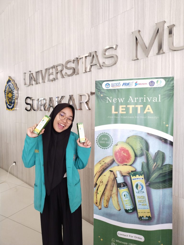 Mahasiswa UMS Ciptakan Produk Face Mist Berbahan Organik yang Aman Bagi Kulit Wajah
