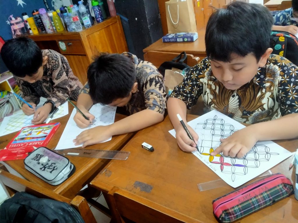 Kreatifnya Murid SD Muhammadiyah PK Kottabarat Rayakan Hari Batik Nasional