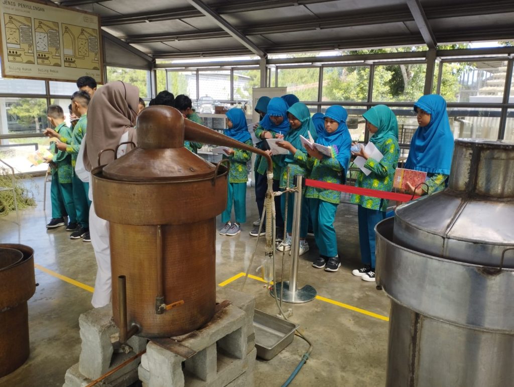 Kelas 6 SD Muhammadiyah 2 Solo Gelar Outing Class ke Rumah Atsiri Indonesia