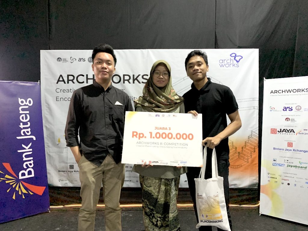 Inspiratif! Tim Mahasiswa Arsitektur UMS Sabet Juara 3 Event Archworks 8 Competition
