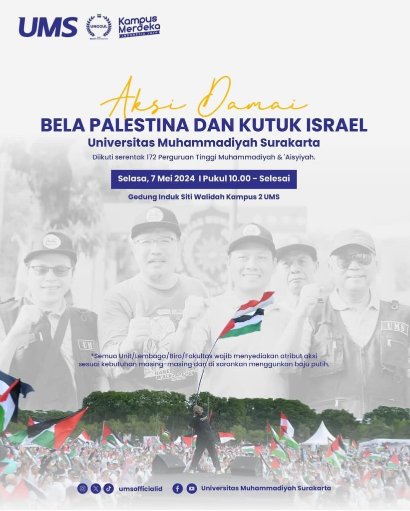 Besok, 172 PTMA se-Indonesia Serentak Selenggarakan Aksi Bela Palestina