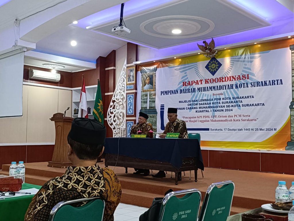 PDM Kota Solo Rakor Evaluasi Capaian KPI di Kuartal I 2024