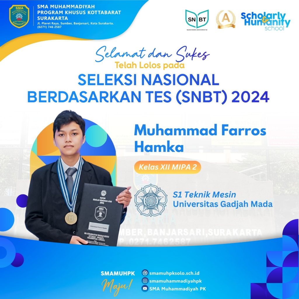 29 Siswa SMA Muhammadiyah PK Solo Lolos ke Kampus Unggulan