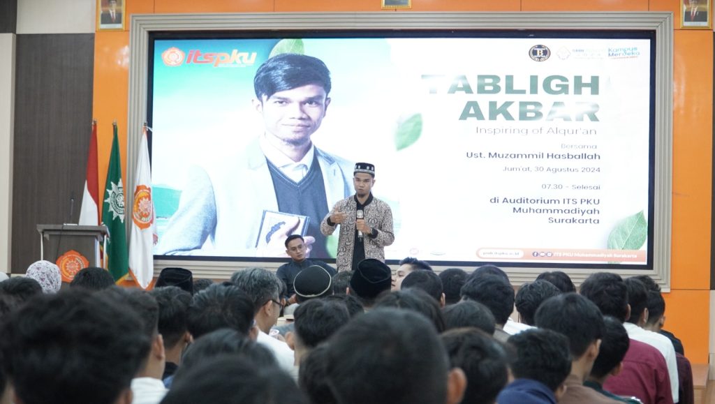 ITS PKU Muh Solo Gelar Tabligh Akbar Sambut Mahasiswa Baru bersama Muzammil Hasballah