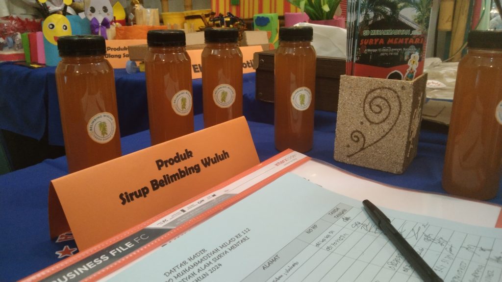 Dari Kebun Sekolah ke Panggung Expo: SD Muhammadiyah Alam Surya Mentari Pamerkan Sirup Belimbing Wuluh
