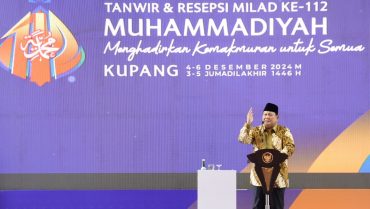 Buka Sidang Tanwir, Presiden Prabowo Subianto Puji Kader Muhammadiyah
