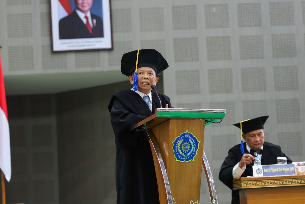 Jadi Guru Besar UMS, Ahmad Muhibbin Paparkan Cermin Kualitas AUM Pendidikan