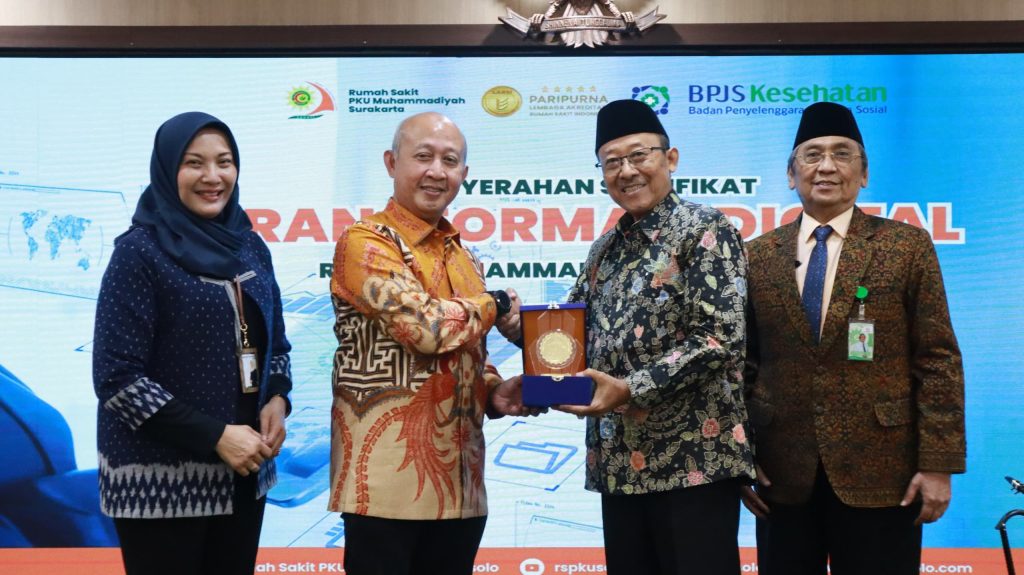 RS PKU Muhammadiyah Solo Raih Sertifikat Bintang 5 Transformasi Digital dari BPJS Kesehatan
