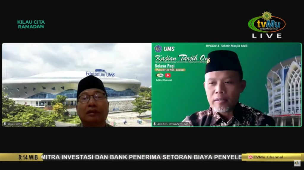 Sebelas hari menjelang puasa Ramadan 1446 H, Universitas Muhammadiyah Surakarta (UMS) menyambut bulan yang mulia itu dengan Kajian Tarjih bertajuk Tarhib Ramadan.