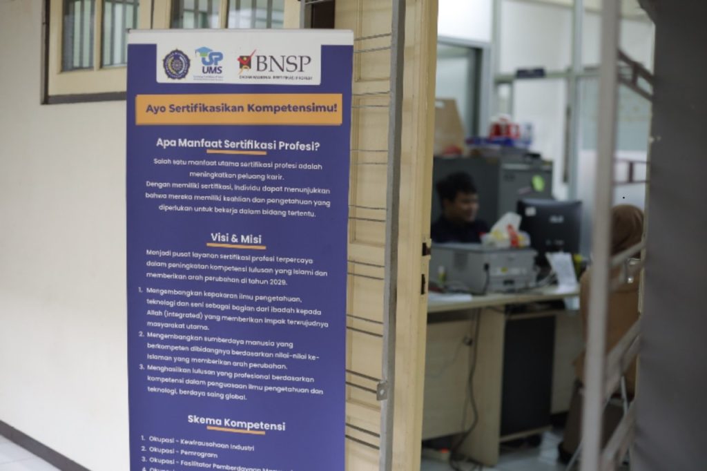 LSP UMS Berlisensi BNSP Dukung Lulusan Kompetitif di Dunia Kerja