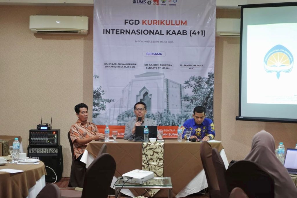Prodi Arsitektur UMS Matangkan Kurikulum Internasional Menuju Akreditasi KAAB