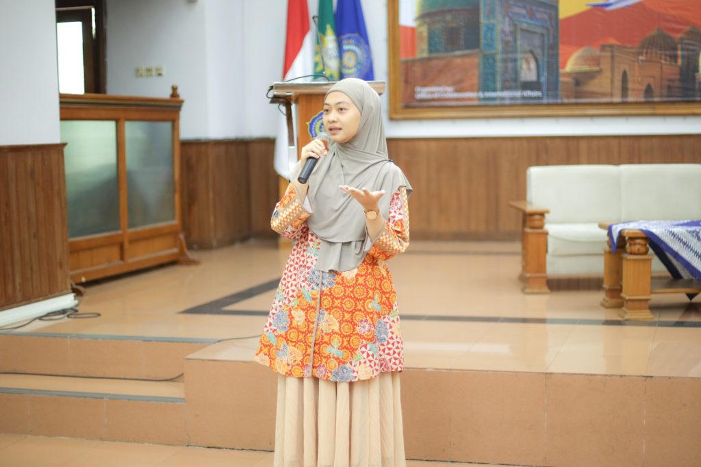 Sri Indra Kurnia, selaku Kepala Bidang Mobilitas dan Hospitalitas Mahasiswa BKUI UMS.