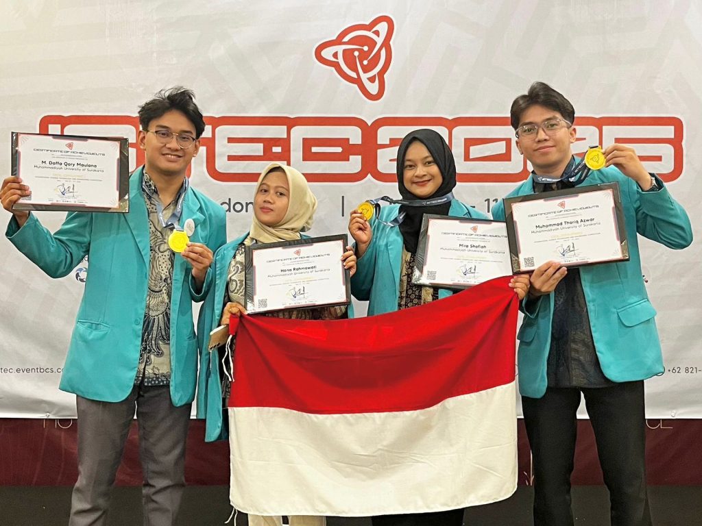 Kolaborasi mahasiswa Universitas Muhammadiyah Surakarta (UMS) kembali menorehkan prestasi membanggakan di kancah internasional di ajang International Science Technology and Engineering Competition (ISTEC).