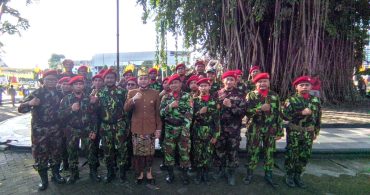 Satu Peleton Kokam Menjadi Peserta Upacara Hari Lahir Pancasila di Balaikota Solo