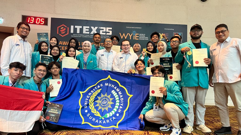 Buktikan Daya Saing Global, Tim UMS Sabet 4 Gold Medal di Ajang World Young Inventors Exhibition 2025