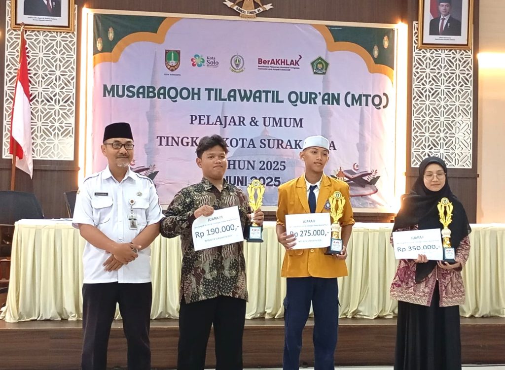 MTs Muhammadiyah Juarai 3 Cabang Lomba pada Ajang MTQ Kota Solo