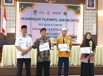 MTs Muhammadiyah Juarai 3 Cabang Lomba pada Ajang MTQ Kota Solo