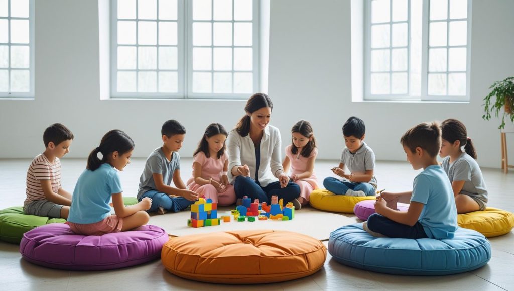 Ilustrasi kegiatan bersama anak.