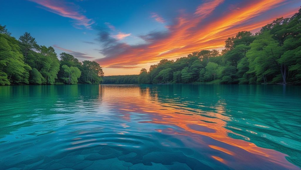 Ilustrasi danau. (Canva)