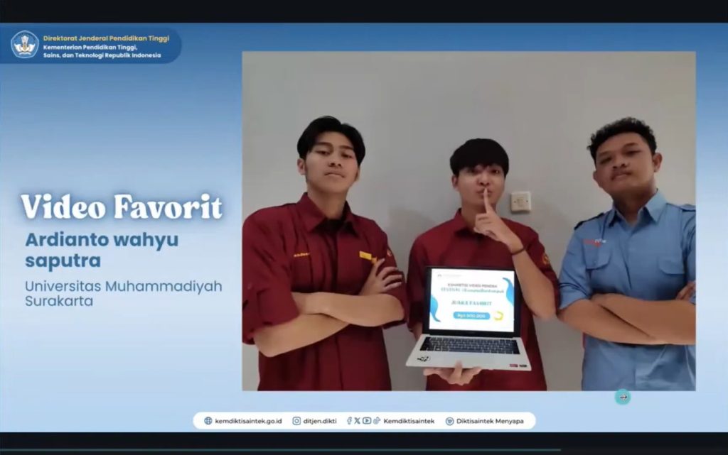 Mahasiswa Ilmu Komunikasi UMS Sabet Juara Favorit di Festival Kampus Berdampak 2025