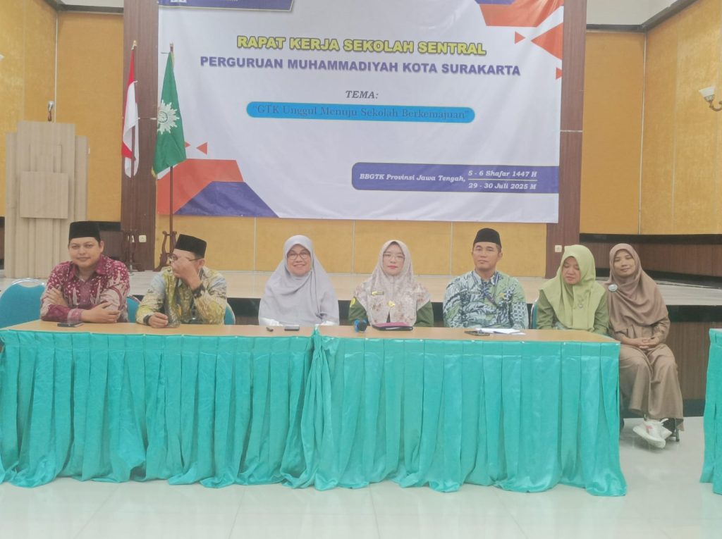 Selalu ada benang merah nilai keislaman, kejujuran, kebersamaan, dan keberlanjutan. Hal ini disampaikan Kepala SD Muhammadiyah 1 Solo, Sri Sayekti, saat Rapat Kerja Sekolah Sentral yang diselenggarakan Majelis Pendidikan Pimpinan Daerah Muhammadiyah Solo, Rabu (30/7/2025).