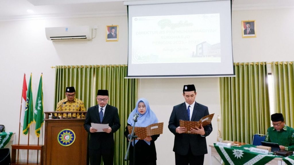 Direksi RS PKU Muhammadiyah Sukoharjo 2025-2029 Resmi Dikukuhkan