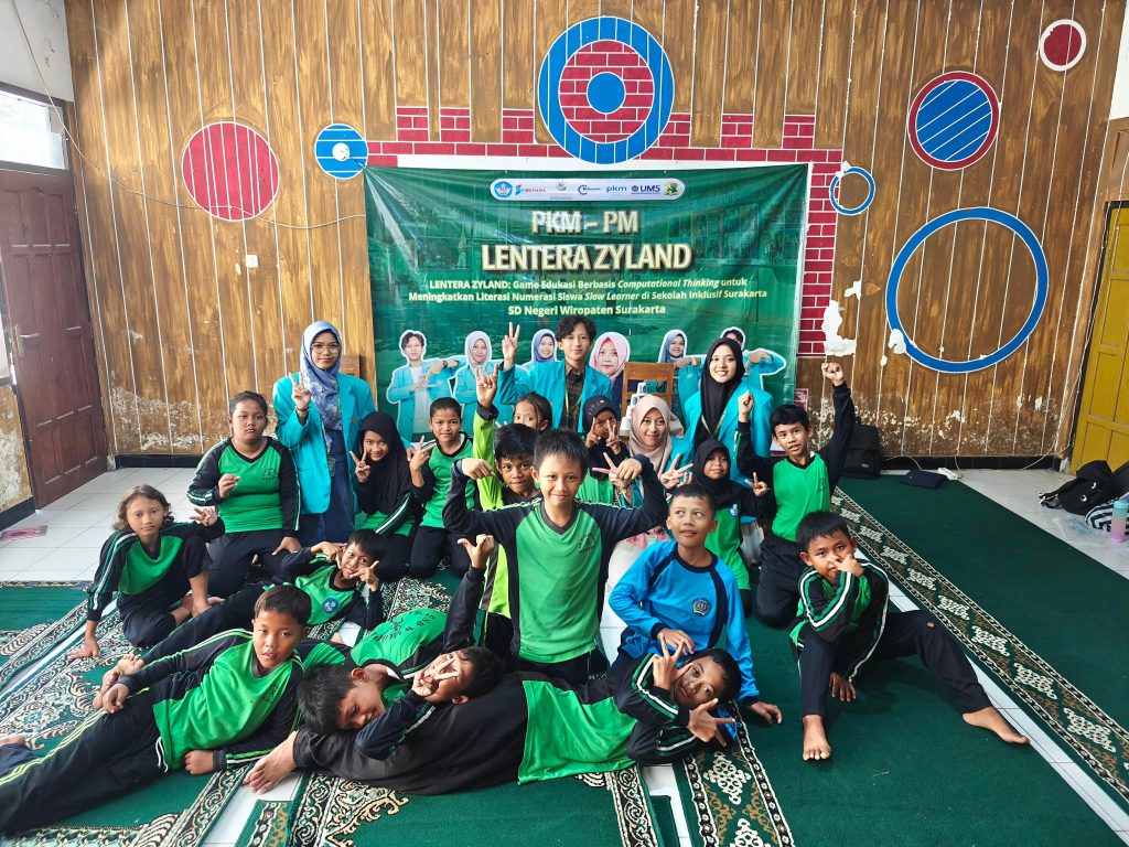 Tim mahasiswa Universitas Muhammadiyah Surakarta (UMS) yang tergabung dalam Program Kreativitas Mahasiswa Pengabdian kepada Masyarakat (PKM-PM) LENTERA ZYLAND mengembangkan program inovatif untuk membantu siswa slow learner.