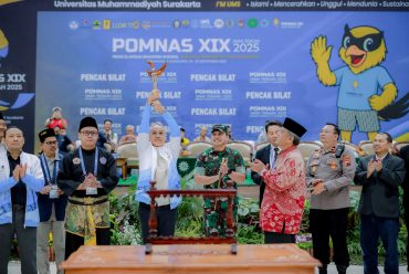 Pembukaan Pomnas XIX 2025 Cabor Pencak Silat, Rektor UMS: Junjung Sportivitas!