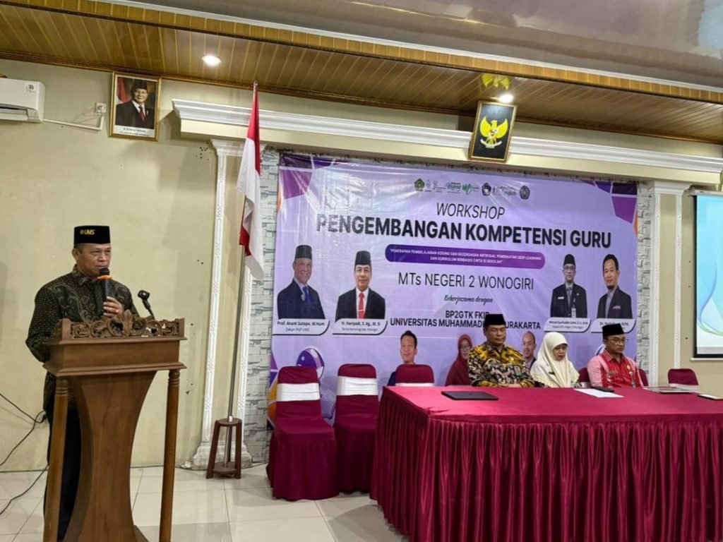 FKIP UMS Gandeng Kemenag Wonogiri Dorong Guru Madrasah Terapkan Koding dan Deep Learning dalam Pembelajaran