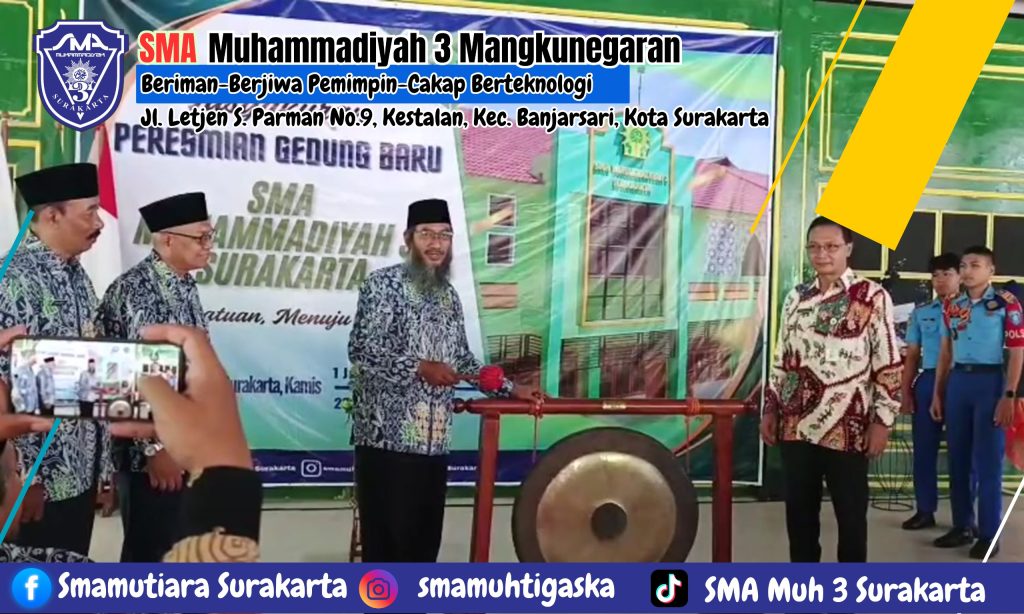 Pindah Gedung, SMA Muhammadiyah 3 Solo Siap Cetak Generasi Unggul