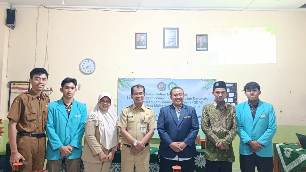 Kegiatan Pengabdian Masyarakat Berbasis Pengembangan Persyarikatan Dakwah, Al-Islam, dan Kemuhammadiyahan (P2DAI) Universitas Muhammadiyah Surakarta (UMS) kembali dilanjutkan di SD Muhammadiyah Program Khusus (PK) Nogosari, Boyolali, Selasa (30/9/2025).