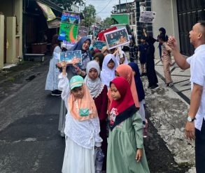 Sambut Isra Mi’raj, SD Muhammadiyah 14 Solo Gelar Pawai hingga Kajian