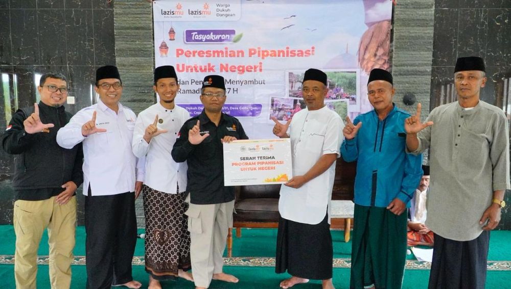 Lazismu Solo dan Boyolali Resmikan Program Pipanisasi Air Bersih di Dukuh Dangean, Cepogo