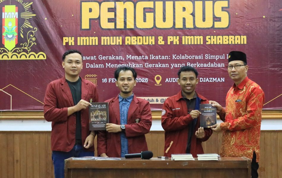 Peluncuran Buku “Nalar Futurology Maroon” Warnai Pelantikan IMM Shabran dan IMM Muhammad Abduh