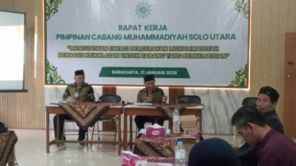 PCM Solo Utara Gelar Rakerpimcab 2026, Perkuat Energi Pergerakan Berbasis Keikhlasan
