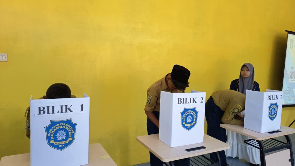 Aspire to Inspire :MTs Muhammadiyah Solo Gelar Pemilu IPM Berbasis Digital Vote