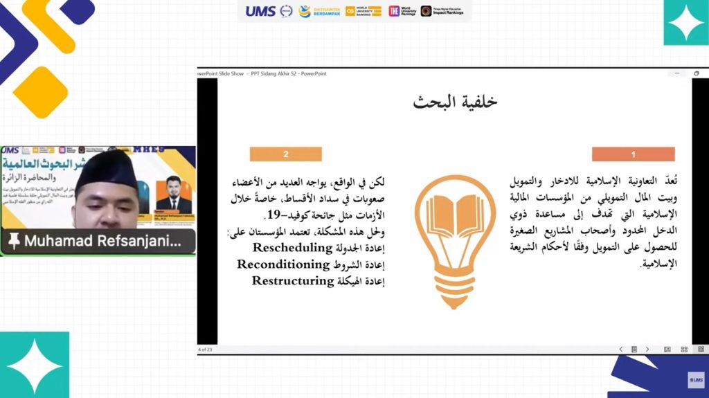 Sebagai upaya memperluas jangkauan riset pendidikan di kancah Internasional, Magister Hukum Ekonomi Syariah Universitas Muhammadiyah Surakarta (MHES UMS) menggelar Diseminasi Riset Internasional mengenai hasil penelitian dalam bidang Lembaga Keuangan Syariah.