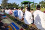 Lapangan Ngasem Dipadati Ratusan Umat Islam saat Salat Idulfitri