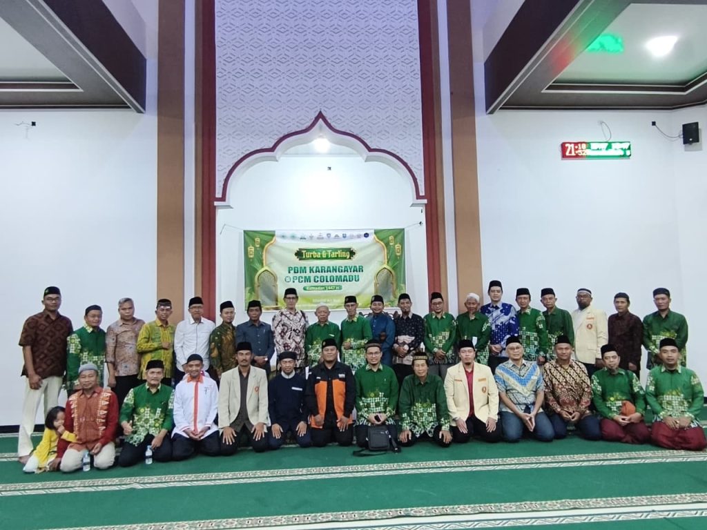 Pimpinan Daerah Muhammadiyah (PDM) dan Pimpinan Daerah Pemuda Muhammadiyah (PDPM) Kabupaten Karanganyar menggelar silahturahim dan Turun ke Bawah (Turba) pada Selasa (10/6/2026) di Masjid An-Nur, SMP Muhammadiyah 7 Colomadu.