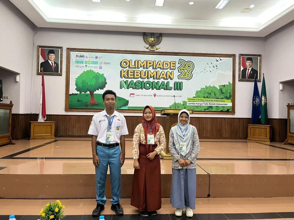 Olimpiade Geografi Nasional (OLKENAS) 2026 resmi dibuka di Auditorium Moh. Djazman, Universitas Muhammadiyah Surakarta (UMS), Sabtu (25/4/2026).
